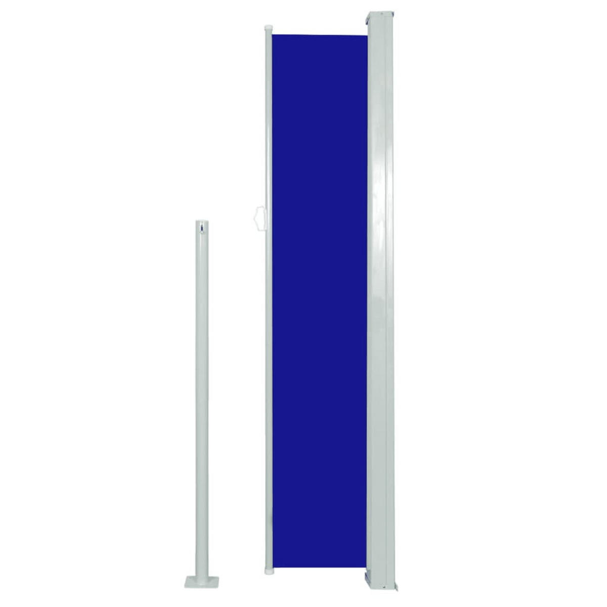 AUSZIEHBARE Seitenmarkise 160x500 cm Blau - Blau, Textil (5/160/500cm) - furnicato