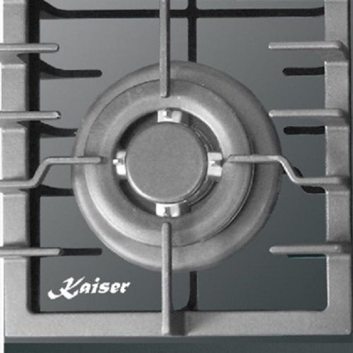 BACKOFEN-SET Einbau-Backofen 60 cm EH 6339+KCG 6383 Gaskochfeld 60 cm - Silberfarben, Metall (59.4/59.4/57.5cm) - Kaiser Küchengeräte