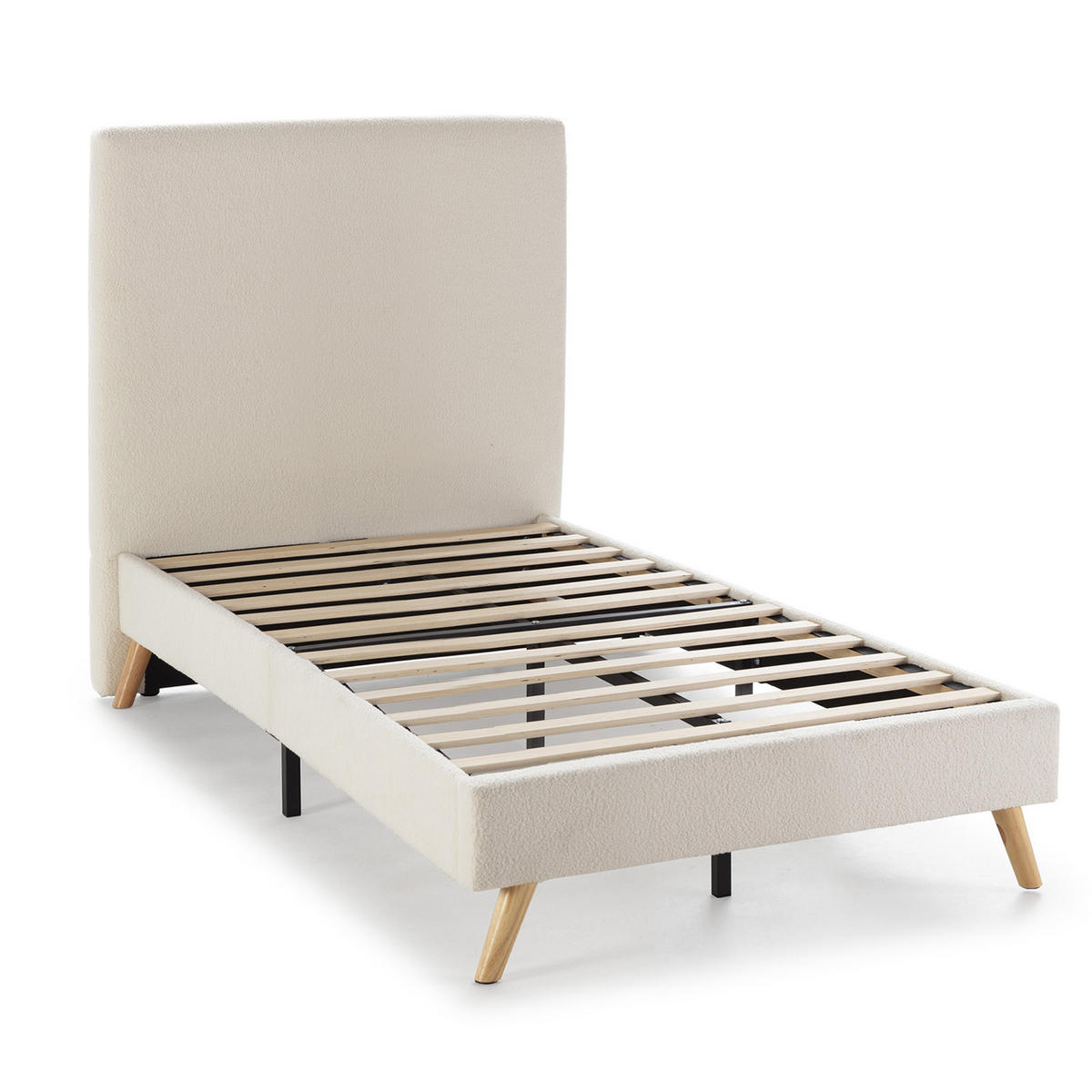 POLSTERBETT 90x190 cm Niebla, Beige - Beige, Textil (192/99/113cm) - VS Venta-stock