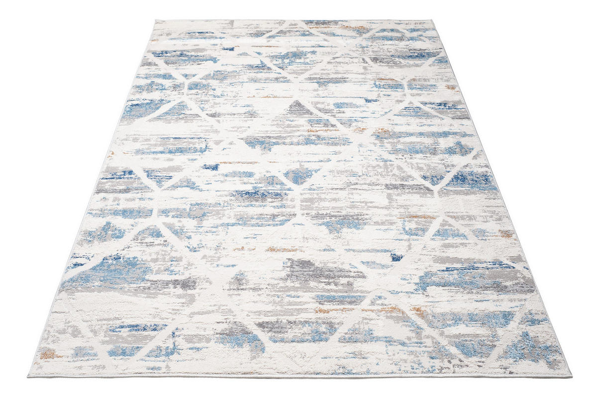 TEPPICH VALLEY Grau Blau 200/300 cm - Blau, Textil (200/300cm) - Tapiso