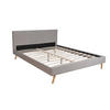 BETT FJORD/ BETT 140X190 MIT LATTENROST - HELLGRAU - Grau, Holzwerkstoff (140/190cm) - Weber Industries