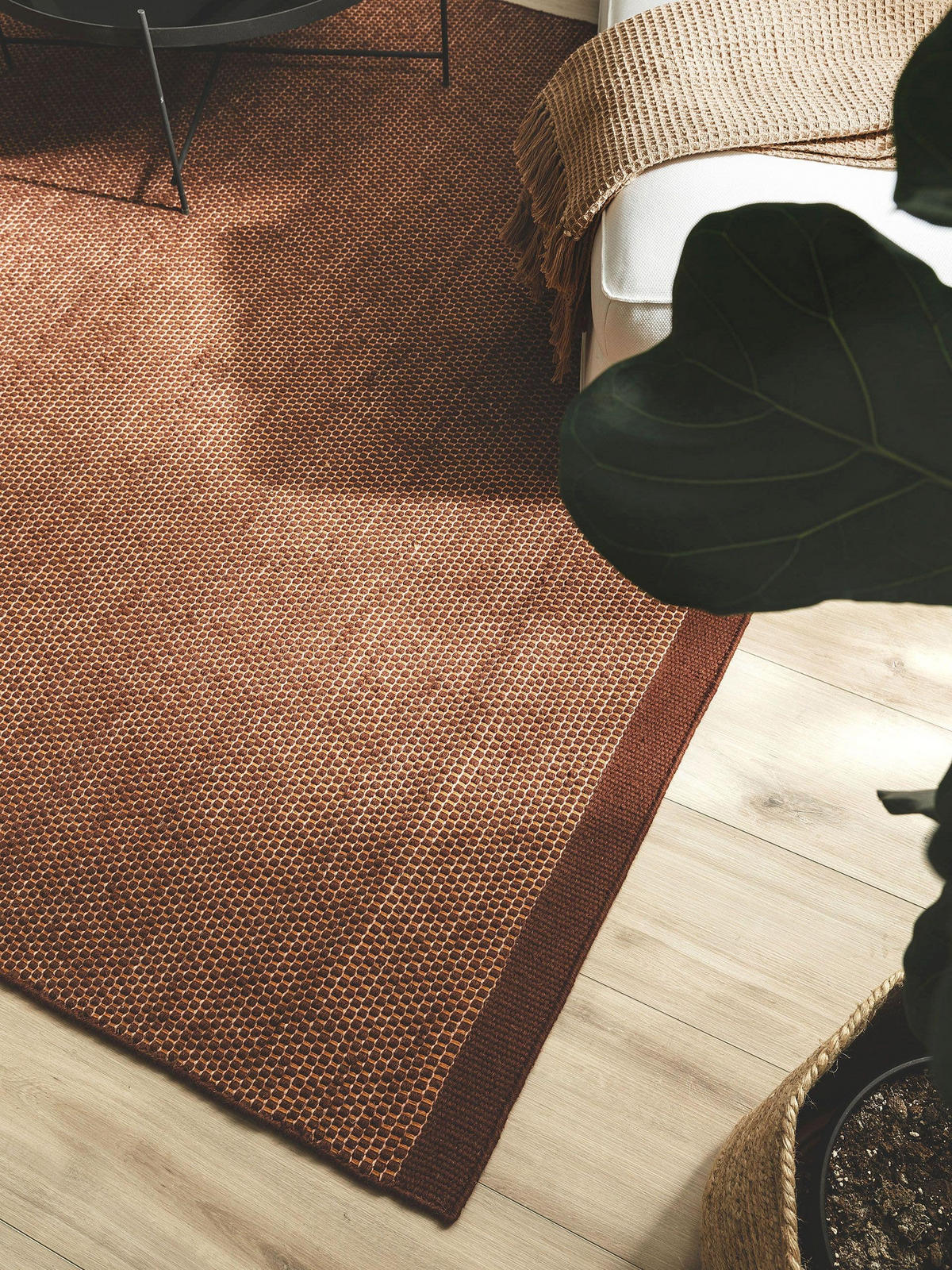 WOLLTEPPICH Rocco Braun 120x170 cm - Braun, Textil (120/170cm) - benuta Pure