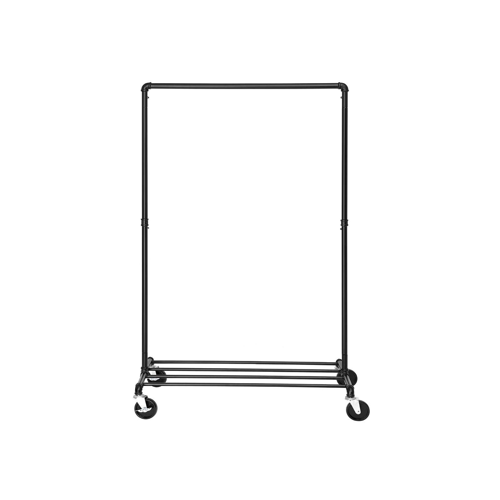 KLEIDERSTÄNDER - Schwarz, Metall (163/49/100cm) - Hansiro