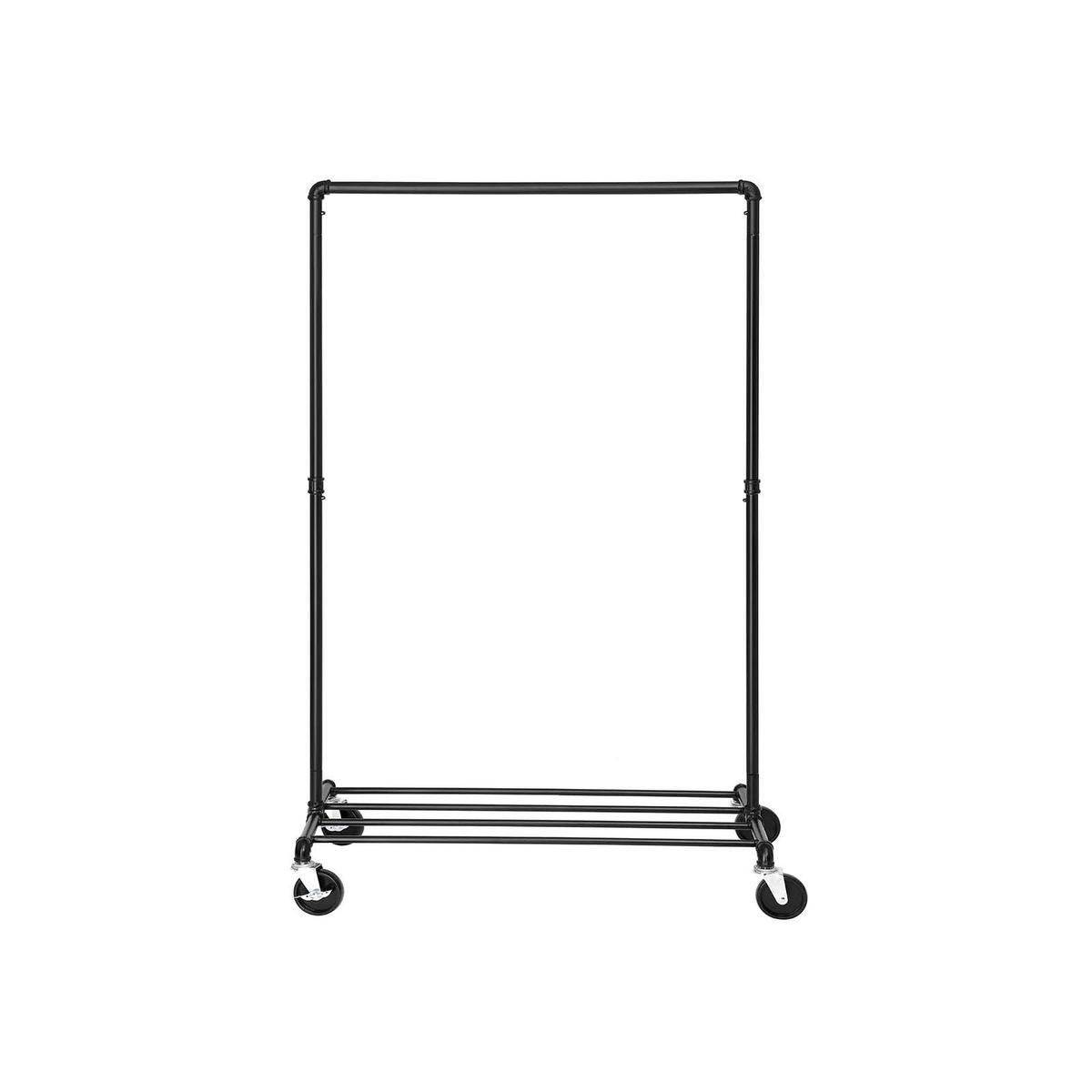 KLEIDERSTÄNDER - Schwarz, Metall (163/49/100cm) - Hansiro