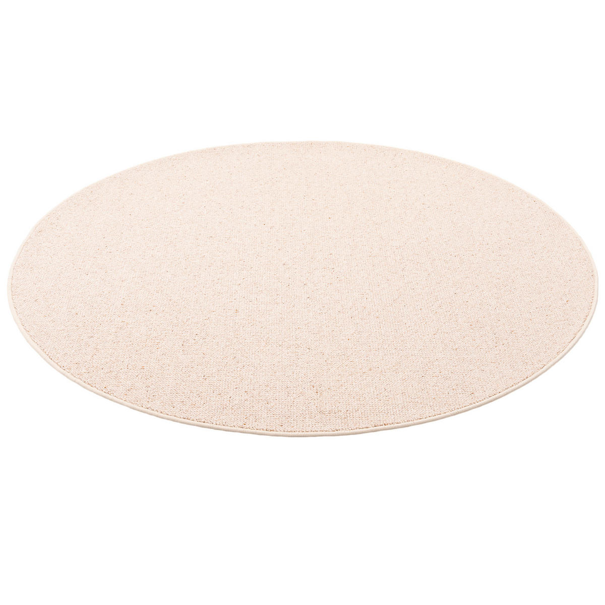 NATUR TEPPICH WOLLE BERBER RUND - Beige, Textil (200/200cm) - Snapstyle