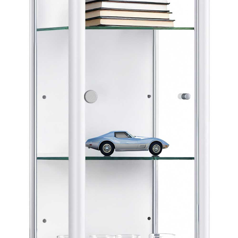 GLASBODEN 4er Set 23,6/32,6/0,4 cm für Standvitrinen 1-türig Erweiterungsset - Transparent, Glas (32.6/0.4/23.6cm) - K-Möbel