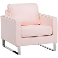 SESSEL Polsterbezug Rosa Vind - Pink, Textil/Metall (76/82/82cm) - Beliani