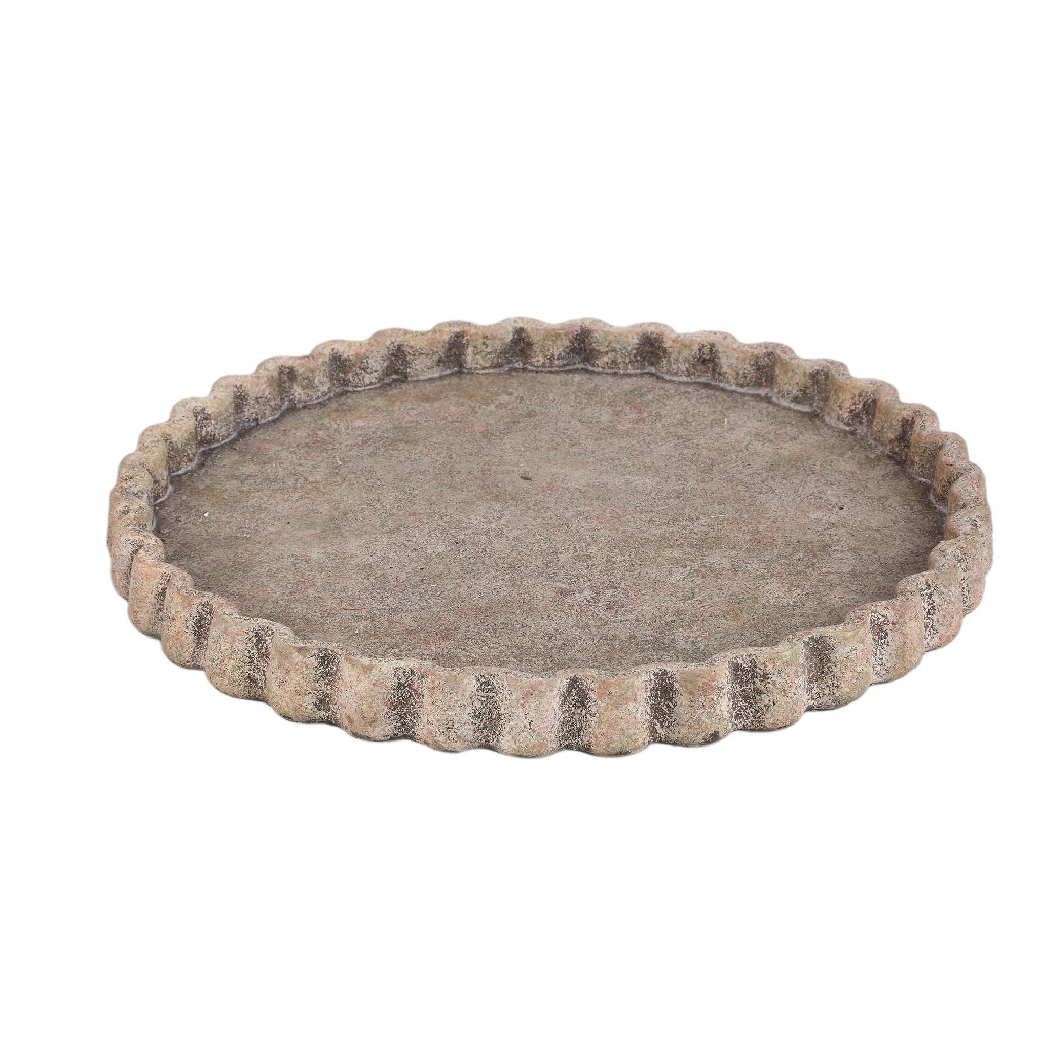 TABLETT Jaydean Grau 45/45/4cm - Grau, Stein (45/4/45cm) - PTMD Collection