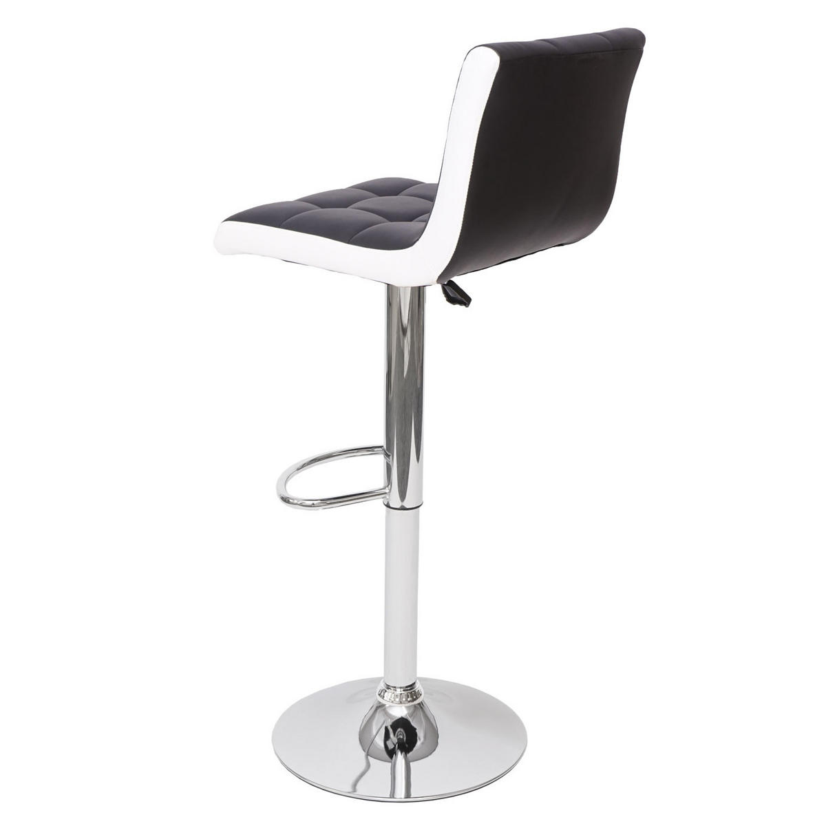 BARHOCKER Schwarz, Weiß 2er-Set - Schwarz/Weiß, Textil (38/107/41cm) - Jamb