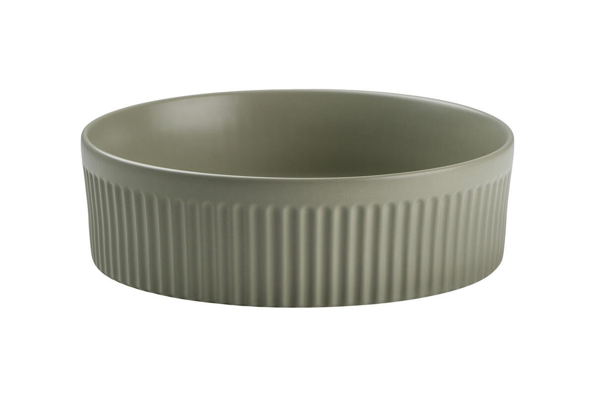 WASCHTISCHKOMBI 60 cm 3Teile - Nordic Cremona N BM399 in Cremona-Eiche/Dunkelgrün - Dunkelgrün/Eichefarben, Holz/Keramik (36/36/12cm)