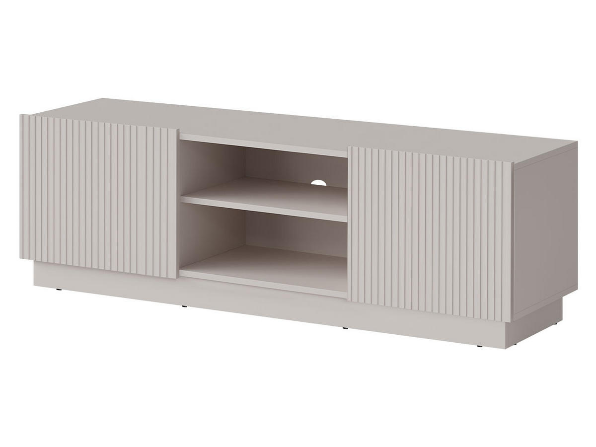 TV-ELEMENT Liverti 150 2D - Kaschmir/Schwarz, Holzwerkstoff/Kunststoff (150/48/42cm) - MIRJAN24