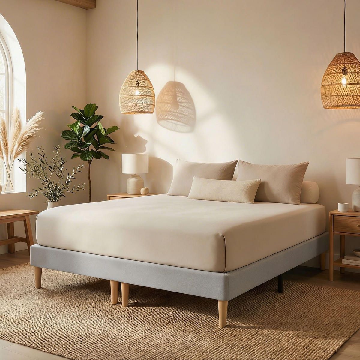 FUTONBETT RENNES 180x200 cm grau - Grau, Holzwerkstoff (180/200cm) - IDIMEX