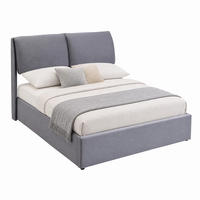 POLSTERBETT mit Bettkasten und 3 Schubladen 140x200 cm Samt Grau - Grau, Metall (140/200cm) - Meubliv