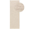 WOLLTEPPICH-LÄUFER Rocco Cream 80x250 cm - Creme, Textil (80/250cm) - benuta Pure