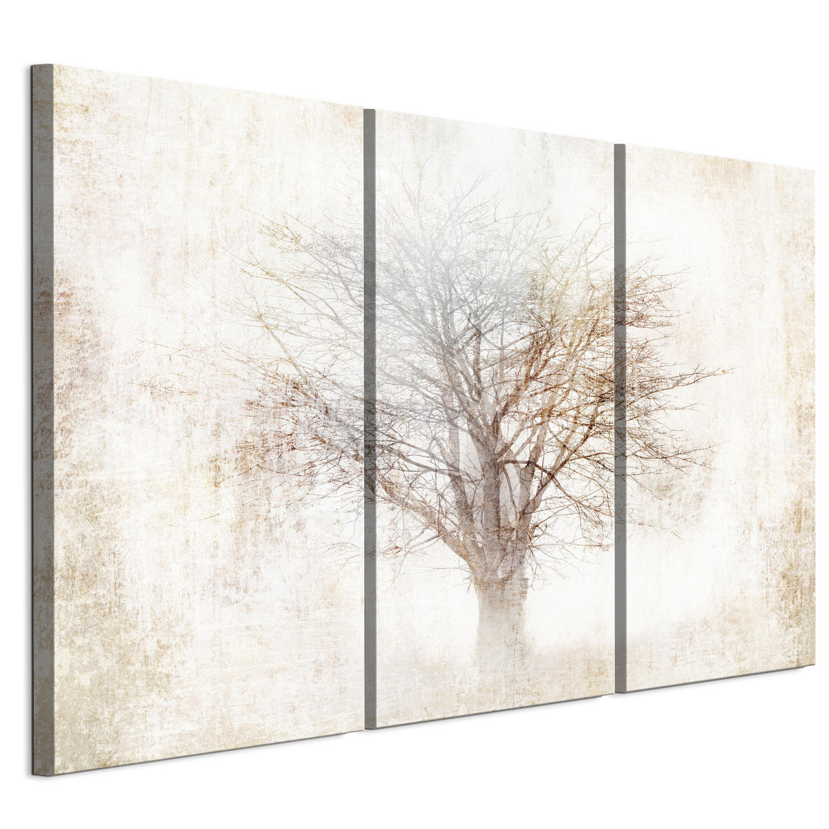 LEINWANDBILD Baum 3-tlg. 120x80 cm - Multicolor, Holz (120/80cm) - LUMASOUL