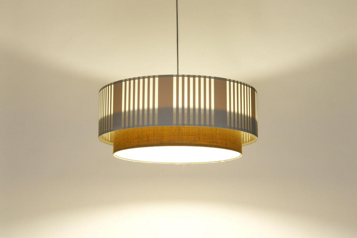 HÄNGELEUCHTE Weiß 70/98 cm - Beige/Weiß, Kunststoff (28/1.2/98cm) - ONZENO