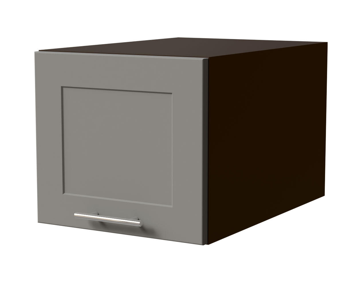 KÜCHENAUFSATZSCHRANK Oslo W6B/40 Lava Matt / Dust Grey Matt 40 / 59 / 36cm - Dunkelgrau/Grau, Holz/Holzwerkstoff (40/36/59cm) - Feldmann-Wohnen