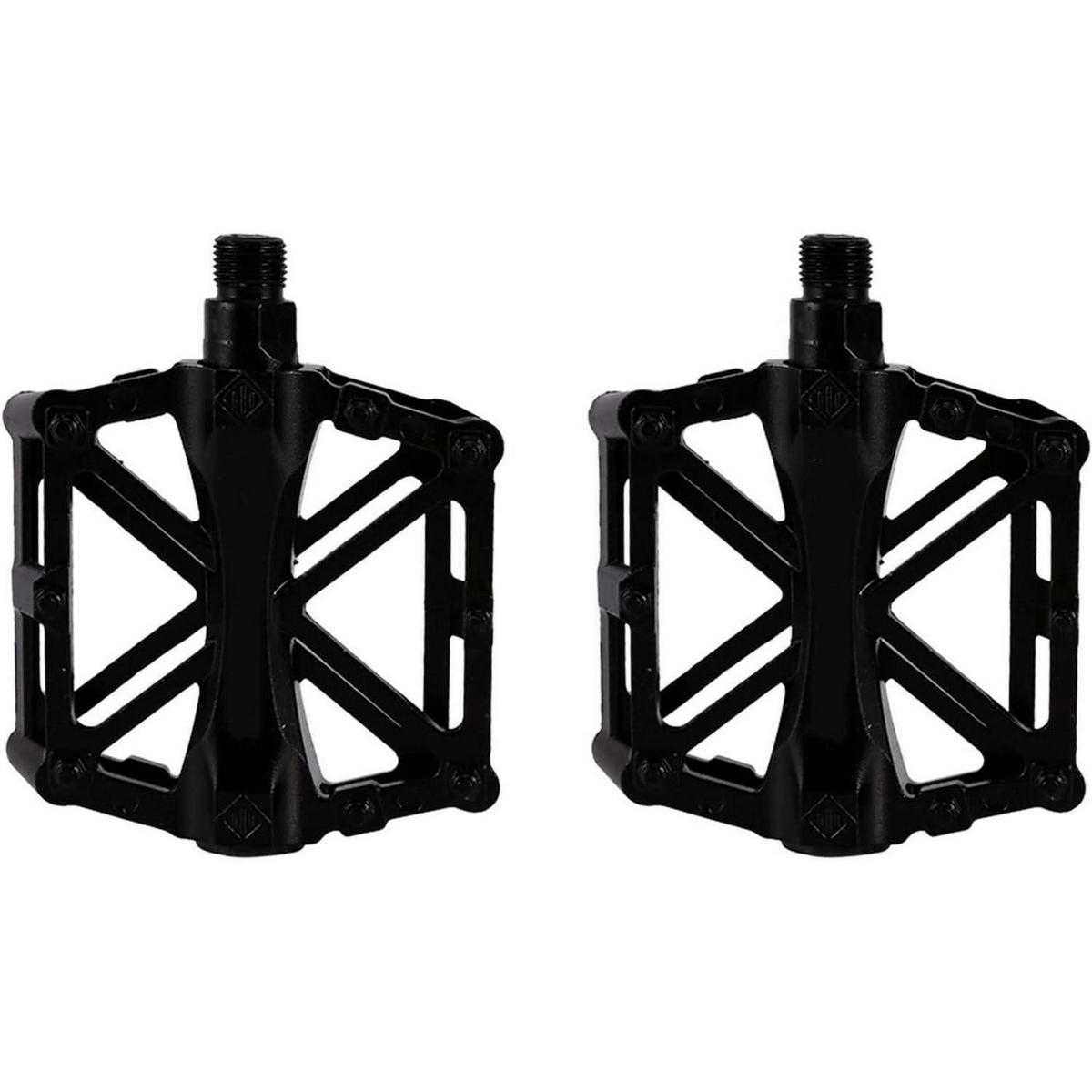 FAHRRADPEDALE Aluminiumlegierung 1 Paar rutschfest schwarz - Schwarz, Metall (9/2.5/10cm)