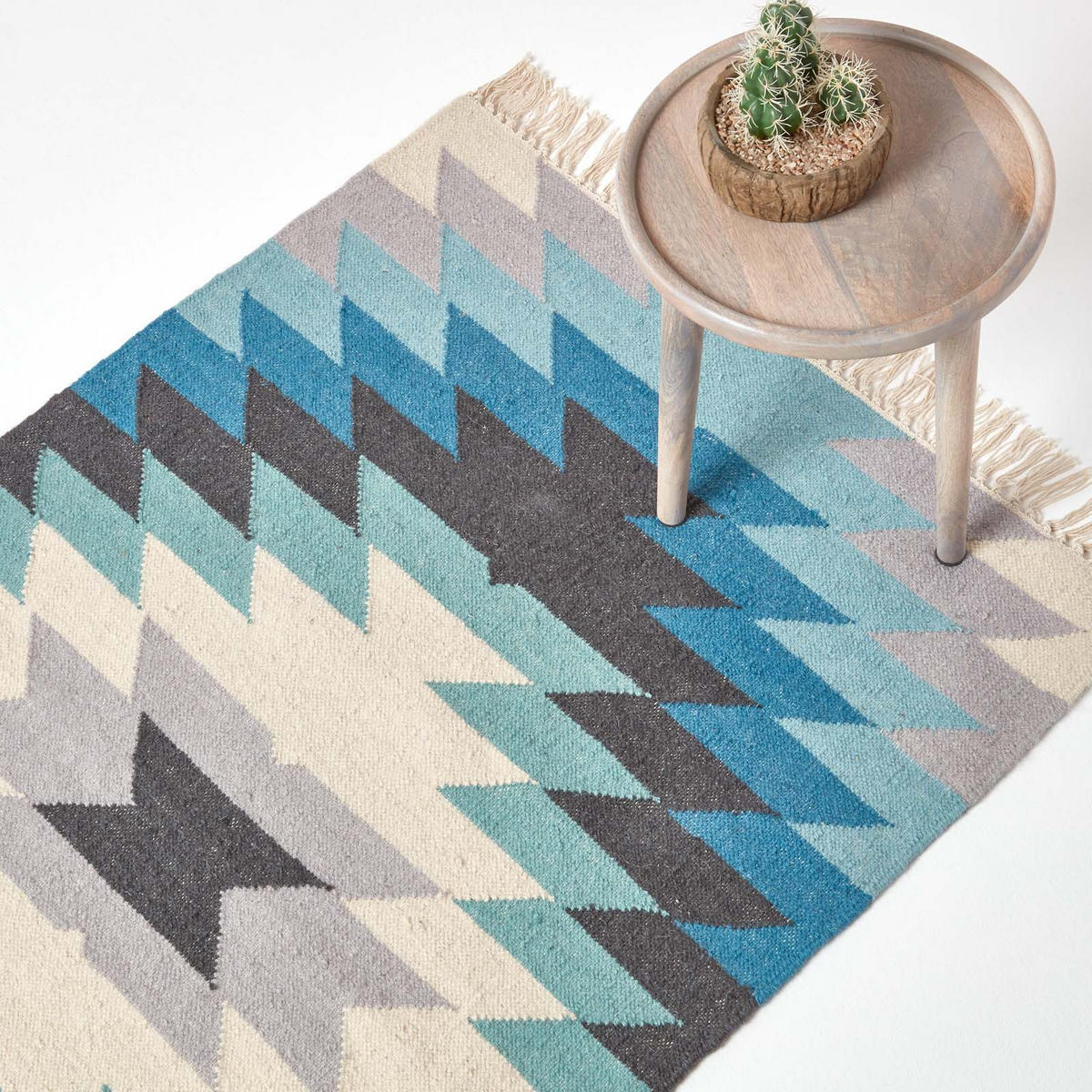 KELIM-TEPPICH Helsinki handgewebt 120/170 cm - Multicolor, Textil (120/170cm) - Homescapes