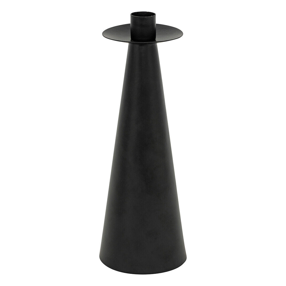 KERZENSTÄNDER Holz Uma 2er-Set - Schwarz, Metall (8.5/24.5/8.5cm) - Atmosphera Createur d´interieur