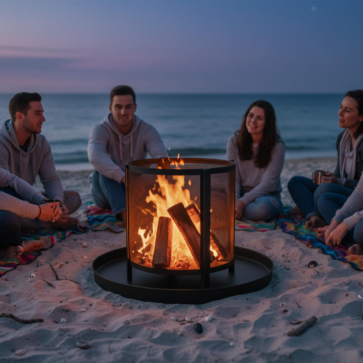 BODENPLATTE - Schwarz, Metall (50/3/50cm) - Relaxdays