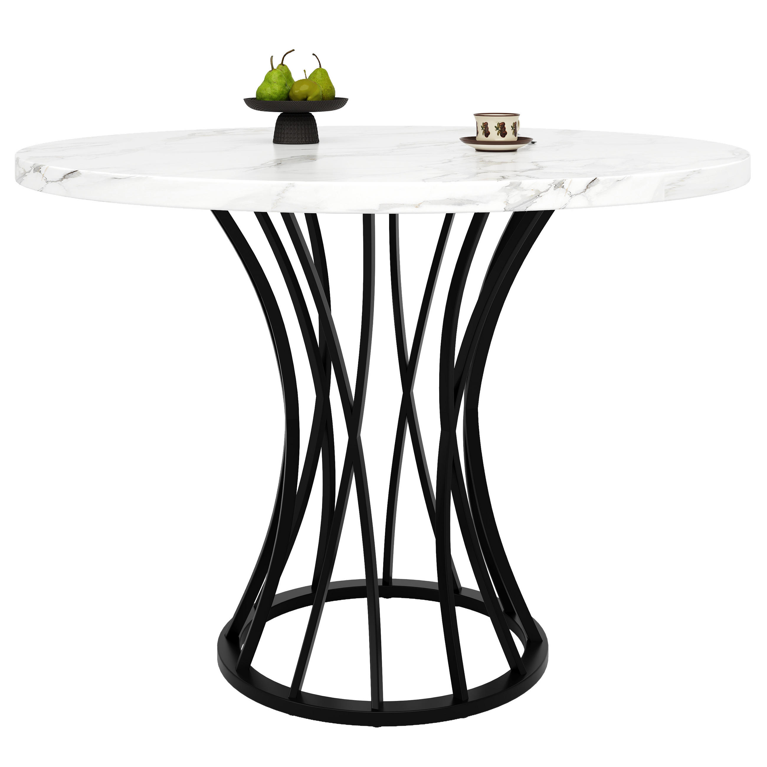Ej. Life Esstisch Schwarz 80x76x80 cm