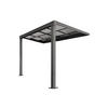 ANLEHNENDE Pergola - 300cm x 300cm - Polycarbonat - anthrazitgrau - IZEDA - Anthrazit, Kunststoff (300/200/300cm) - Vente-Unique