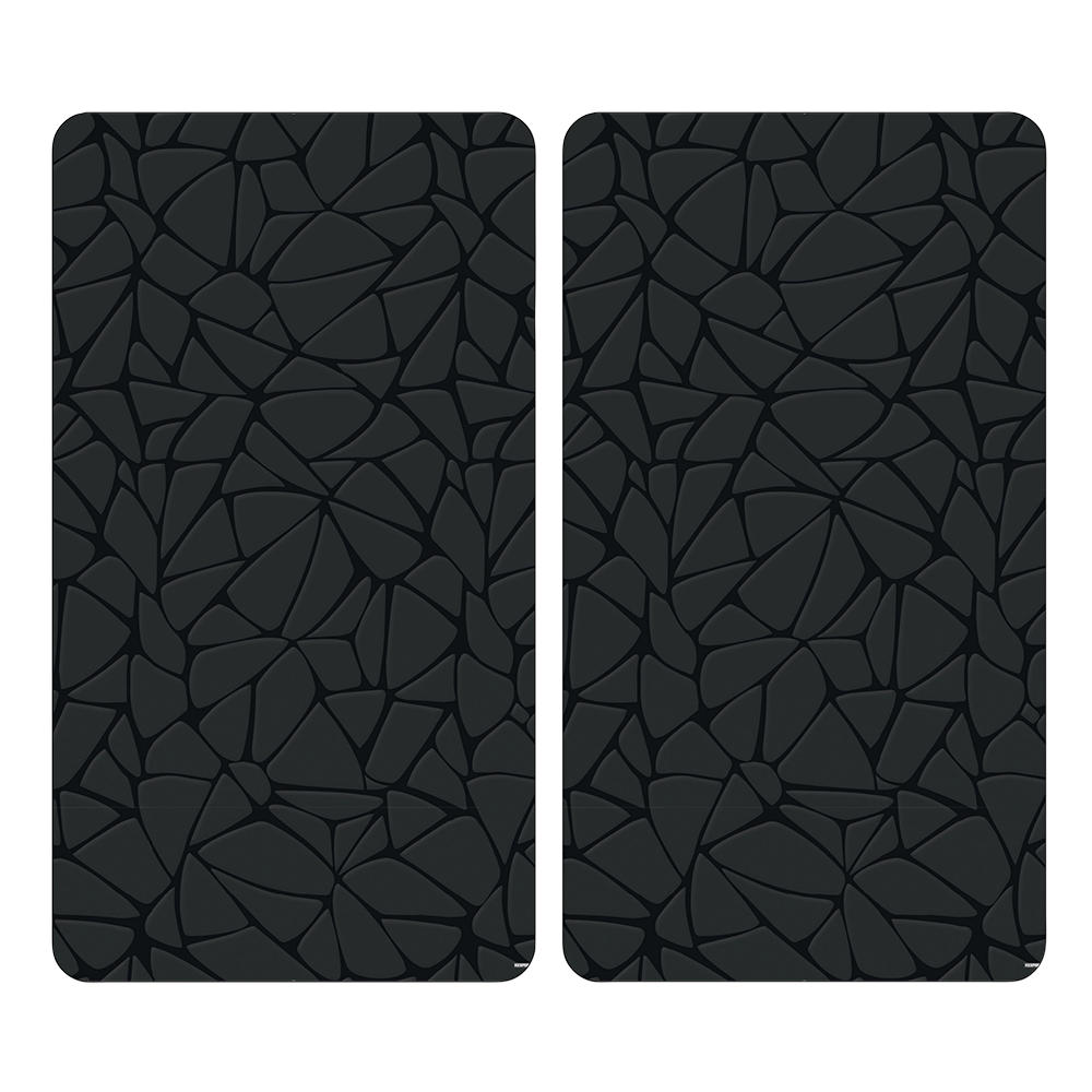 HERD-ABDECKPLATTE aus gehärtetem Glas 50/28,5/0,5 cm - Schwarz, Glas (28.5/0.5/50cm) - Kesper