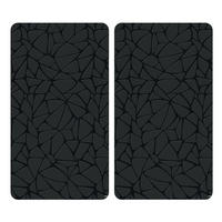 HERD-ABDECKPLATTE aus gehärtetem Glas 50/28,5/0,5 cm - Schwarz, Glas (28.5/0.5/50cm) - Kesper