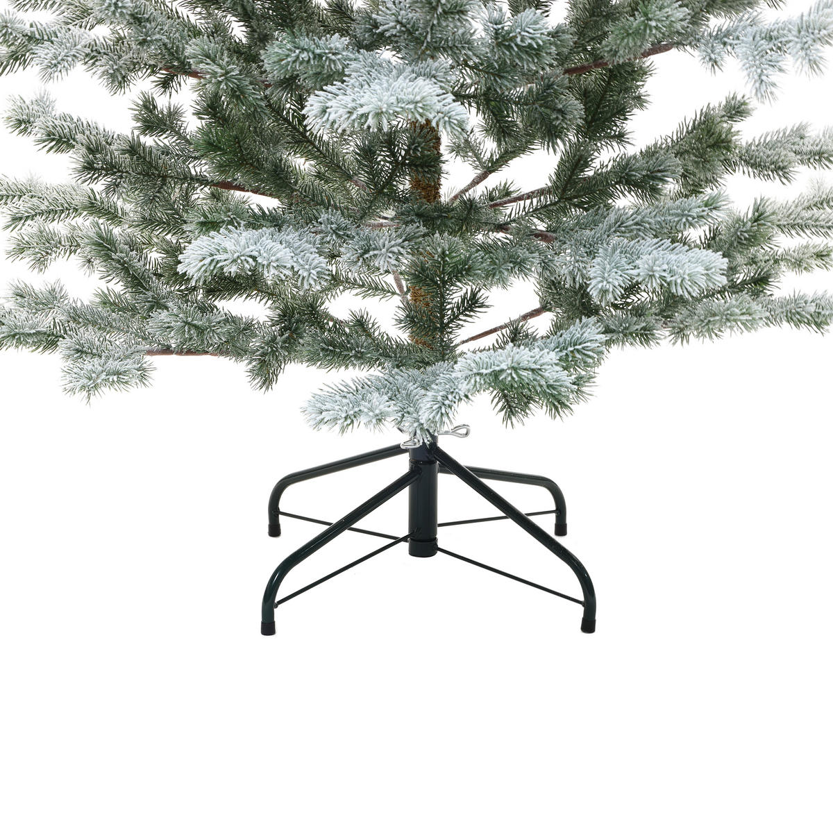WEIHNACHTSBAUM künstlich 180 cm, 1450 PE-Spitzen, Metallständer - Grün, Kunststoff (107/180cm) - Hometopia