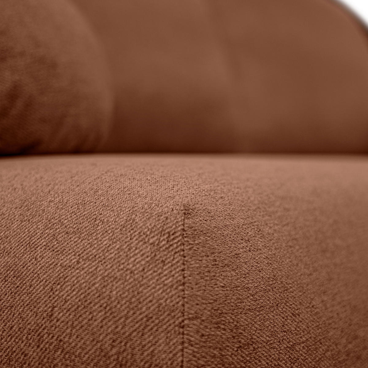 Schlafsofa CLAIRE, zweisitzig, mit Schlaffunktion, Neve 52 - Cognac, Textil (208/90/95cm) - Lookway