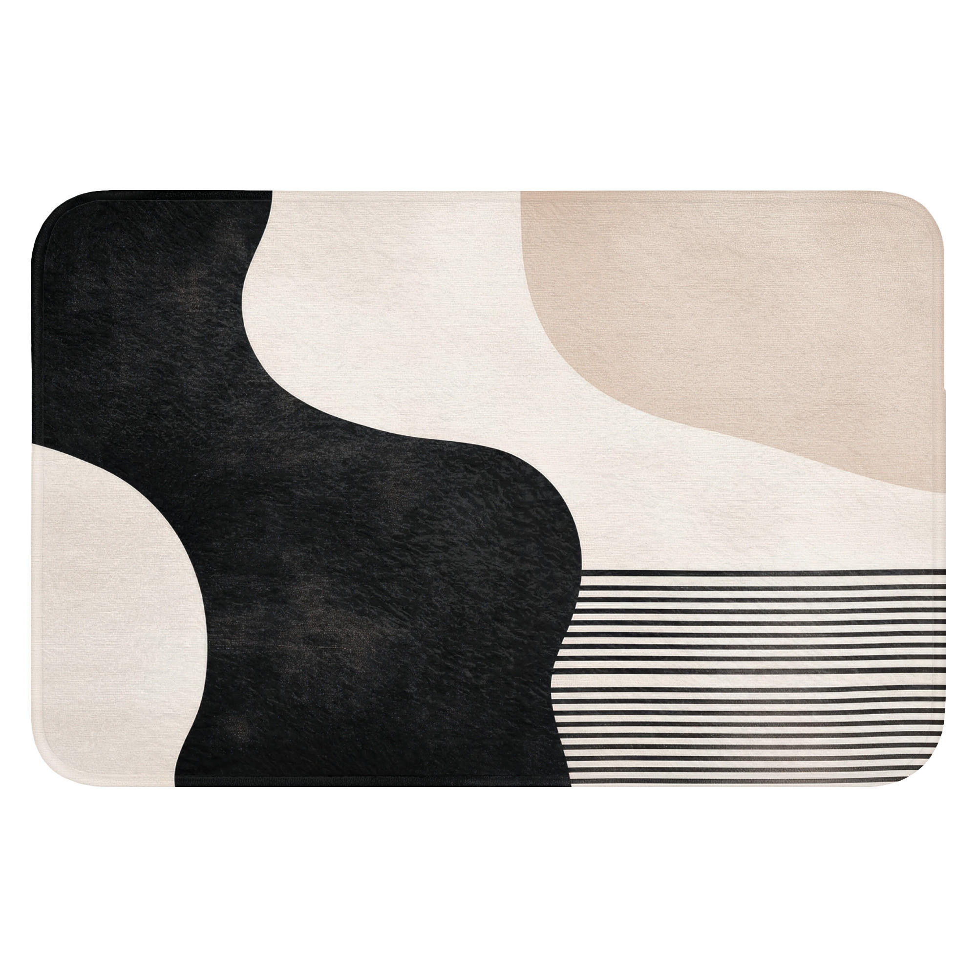 OnlyWow WC PŘEDLOŽKA Abstraktní - Japonské - Béžové - Moderní 60x40 cm