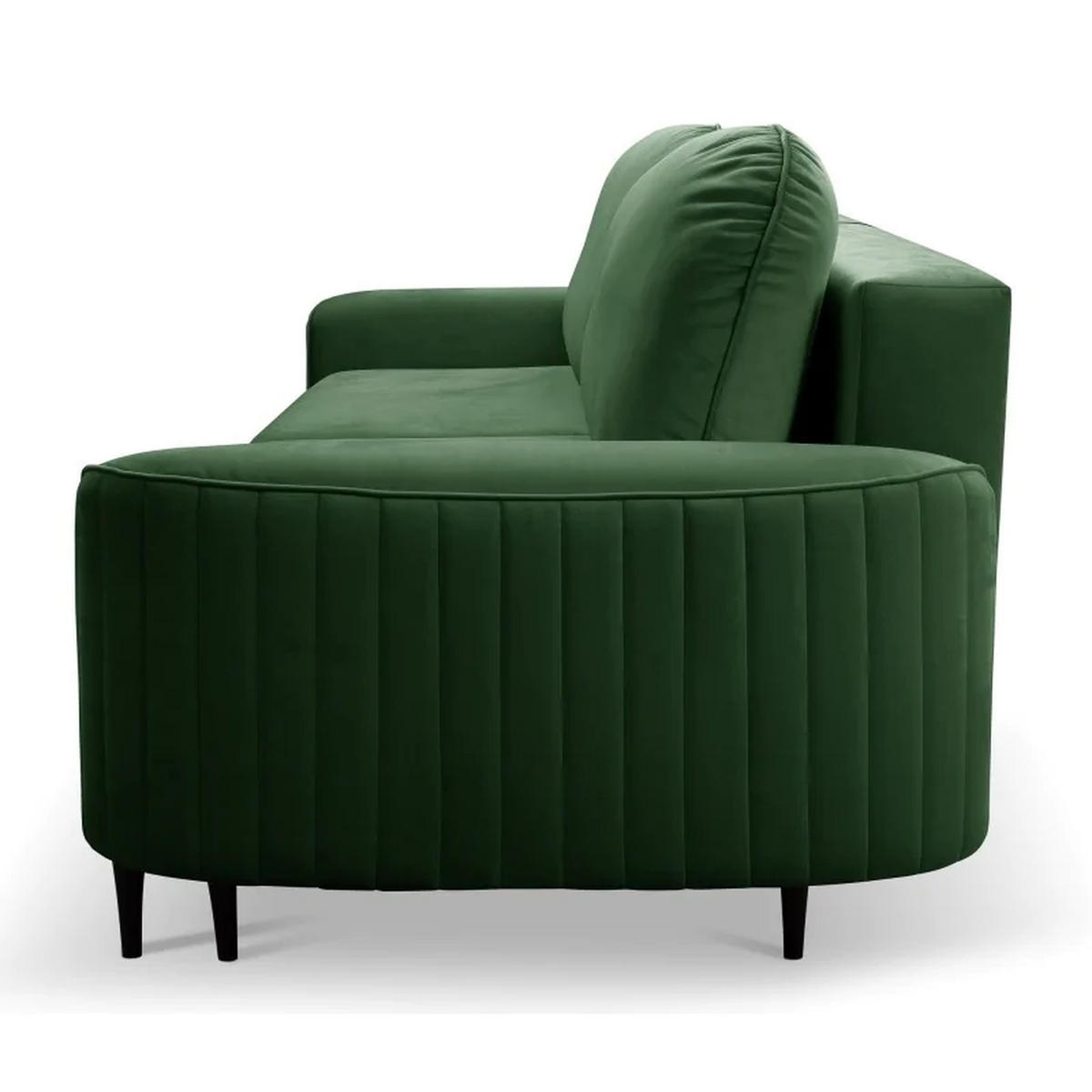 SCHLAFSOFA ANES, Sofa mit Schlaffunktion und Bettkasten, Farbe: Grün, Velourstoff - Grün, Textil (244/92/102cm) - Sepro Meble