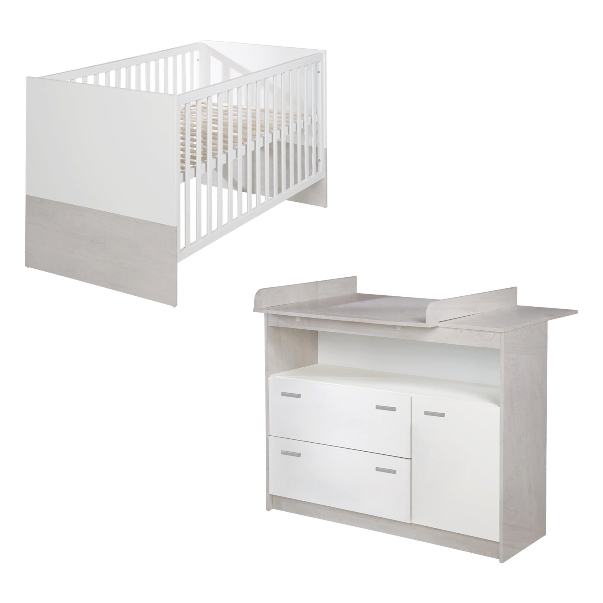 BABYZIMMER-SET Julia, 2-teilig - Multicolor, Holzwerkstoff (78/80/142cm) - Roba