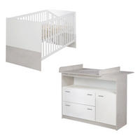 BABYZIMMER-SET Julia, 2-teilig - Multicolor, Holzwerkstoff (78/80/142cm) - Roba