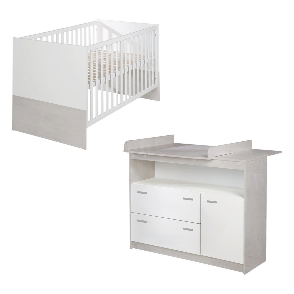 BABYZIMMER-SET Julia, 2-teilig - Multicolor, Holzwerkstoff (78/80/142cm) - Roba