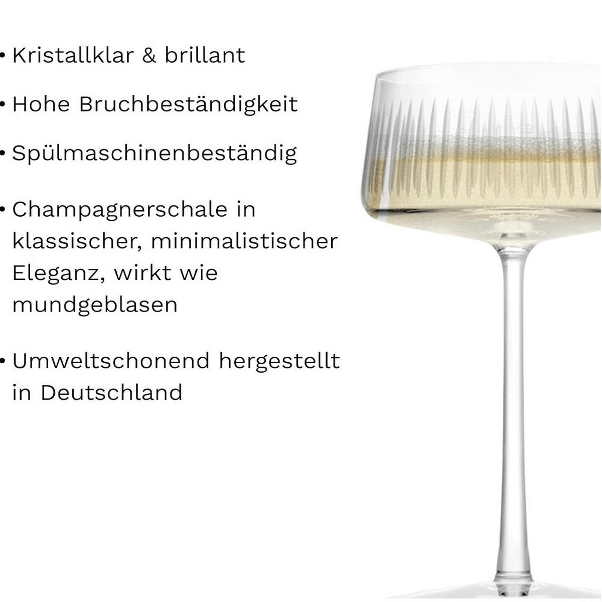 CHAMPAGNERSCHALE New York Bar Soho 316 ml 6er Set - Transparent, Glas (0.316L) - Stölzle
