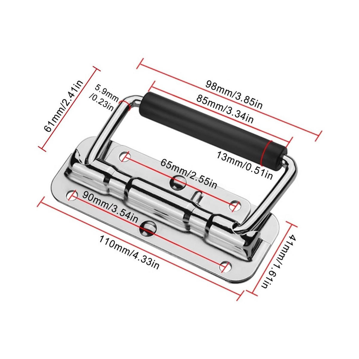 MÖBELGRIFF Silber 4er-Set 110 mm - Silberfarben, Metall (4.1/11/4.1cm)
