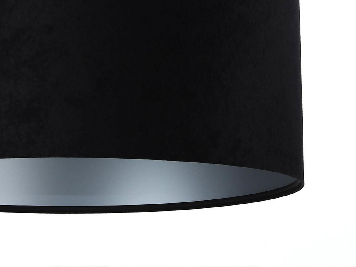 HÄNGELEUCHTE Schwarz 60/30 cm - Silberfarben/Schwarz, Kunststoff (60/1.1/30cm) - ONZENO