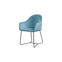 ESSZIMMERSTUHL ZINA Blau Webstoff - Blau, Textil (56.5/87/58cm) - KAWOLA