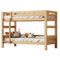ETAGENBETT 90/200 cm aus Kiefer massiv teilbar in 2 Einzelbetten - Naturfarben, Holz (90/200cm) - BEAOK