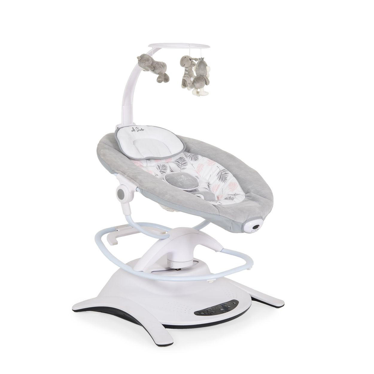 BABYWIPPE La Scala rosa Bewegungsmelder, Vibration, Fernbedienung, 6 Schaukelmethoden - Rosa, Metall - Cangaroo