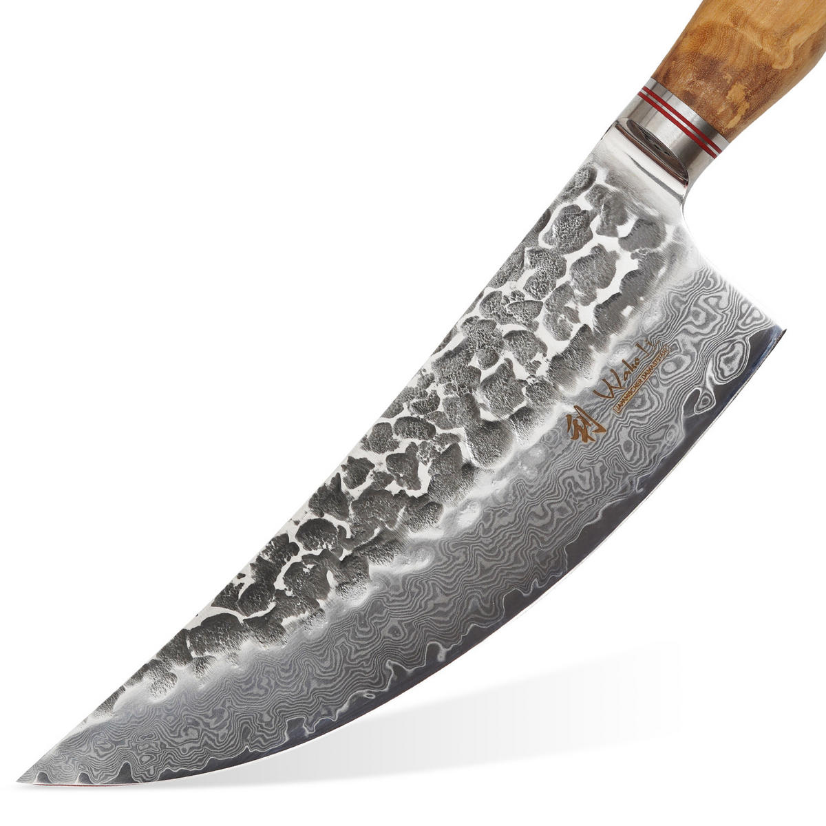 WIEGEMESSER 20 cm - Braun, Leder/Holz (35cm) - Wakoli