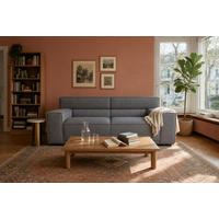 3-SITZER Umea Chenille Grau 204/106/78 cm - Blaugrau, Kunststoff/Textil (204/78/106cm) - foamnova