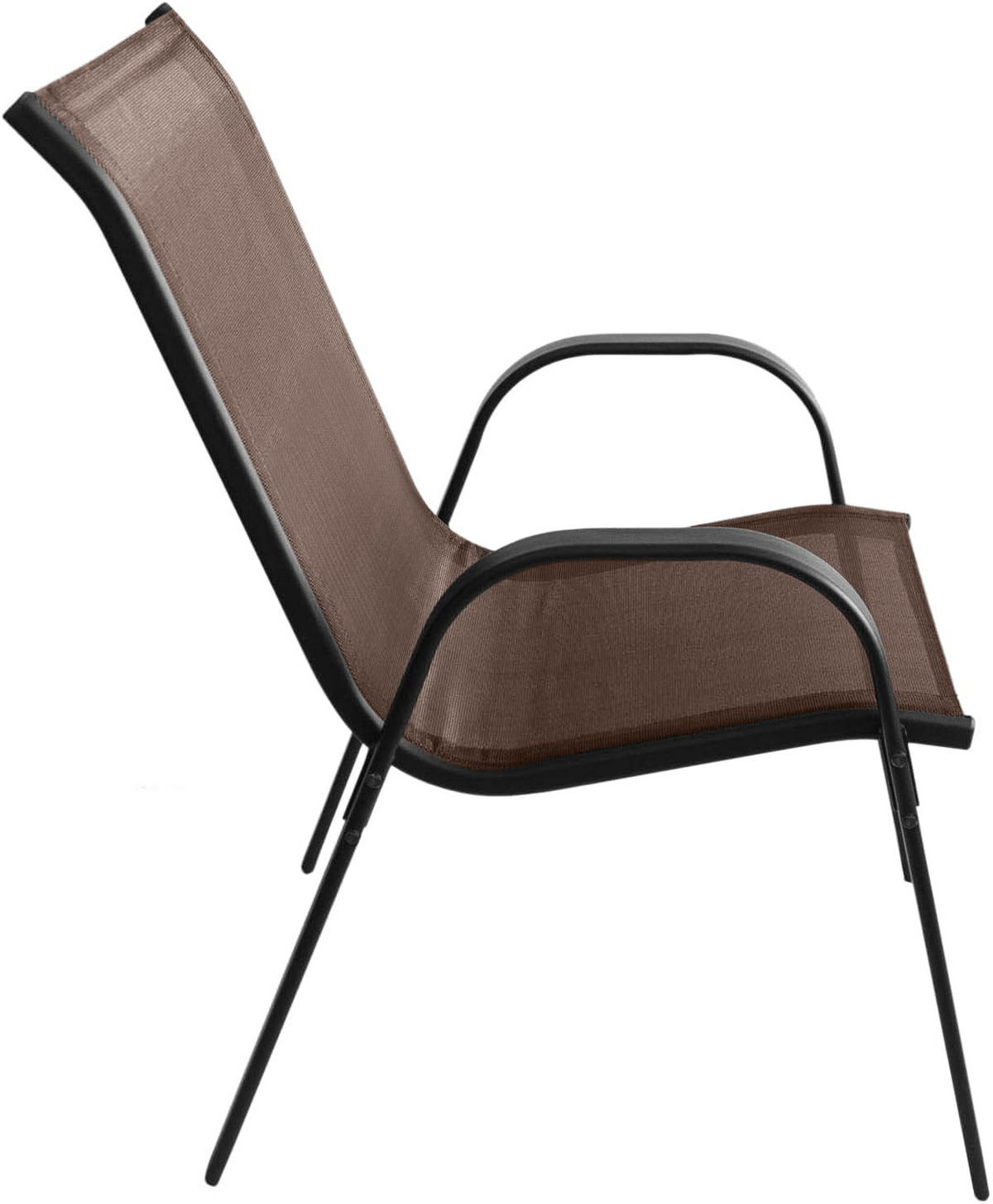 GARTENSTUHL set aus 4 stücken - Braun, Metall (56/91/54cm) - A2A Home