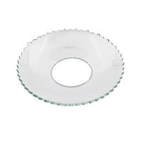 GLAS-KERZENMANSCHETTE (Bobeches) "Gezackt" für Kerzen bis Ø 25 mm - Transparent, Paraffin (7/0.2/7cm) - Holfeuer Crystal Design