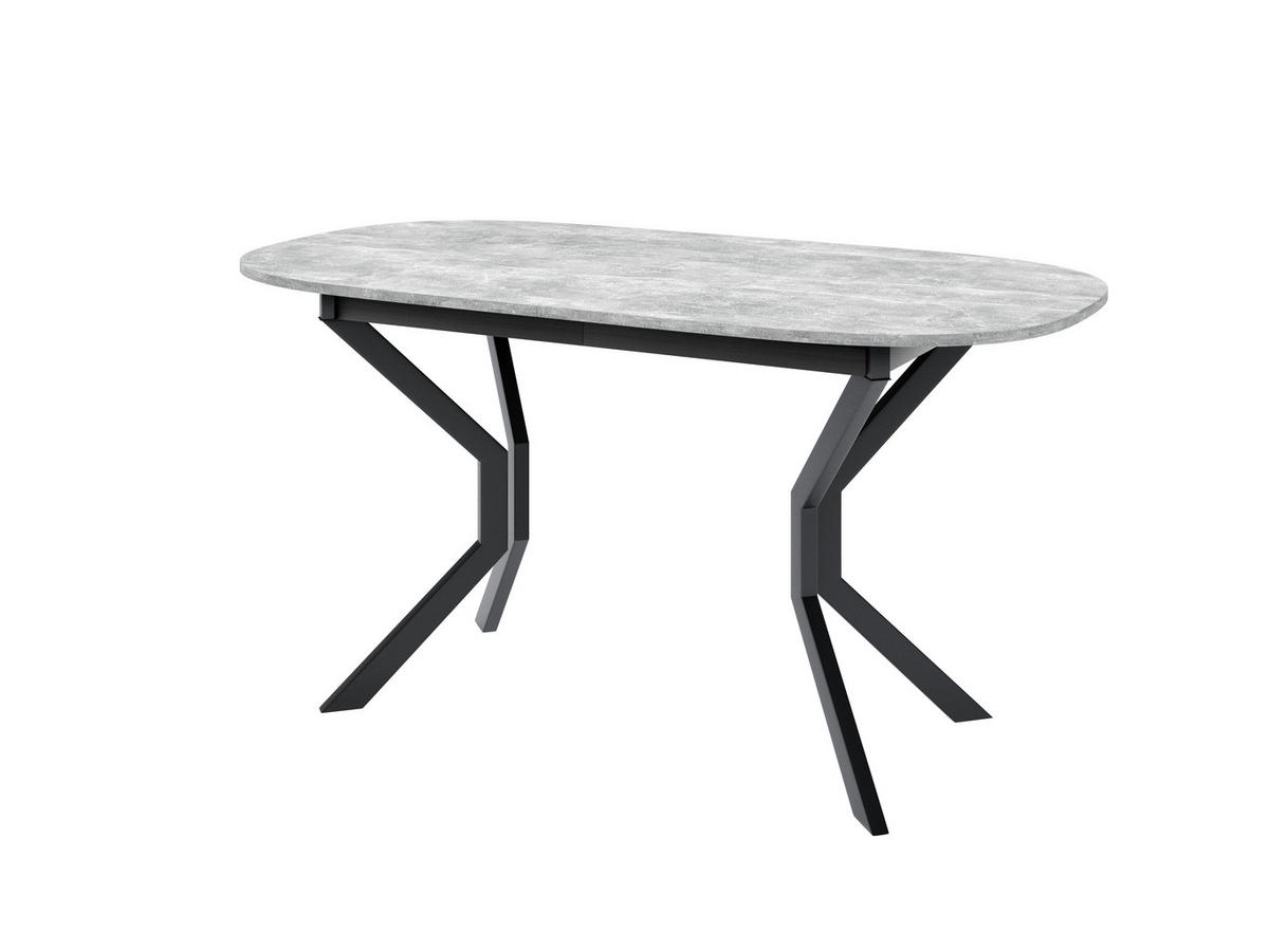 ESSTISCH VITO M Ausziehbar 150 - 190 / 80 x 77 cm - Schwarz/Grau, Holz (150/80/77cm) - MASSENO
