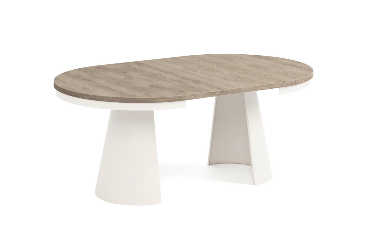 ESSTISCH CALMA Bis - Kaschmir/Beige, Holzwerkstoff/Metall (120/120/76cm) - Meblini
