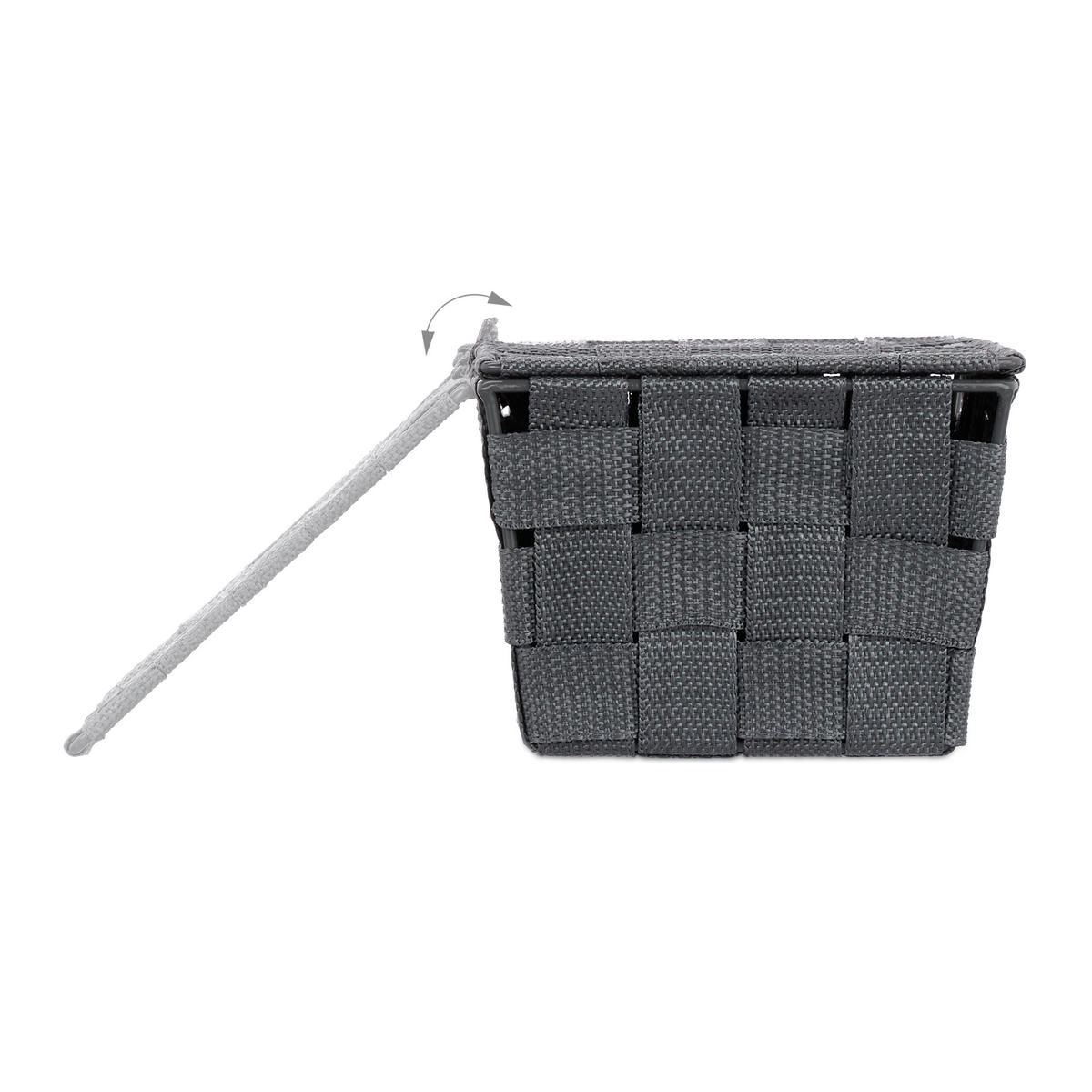 ÚLOŽNÝ box - sivá, kov/plast (19.5/10.5/14.5cm) - Relaxdays