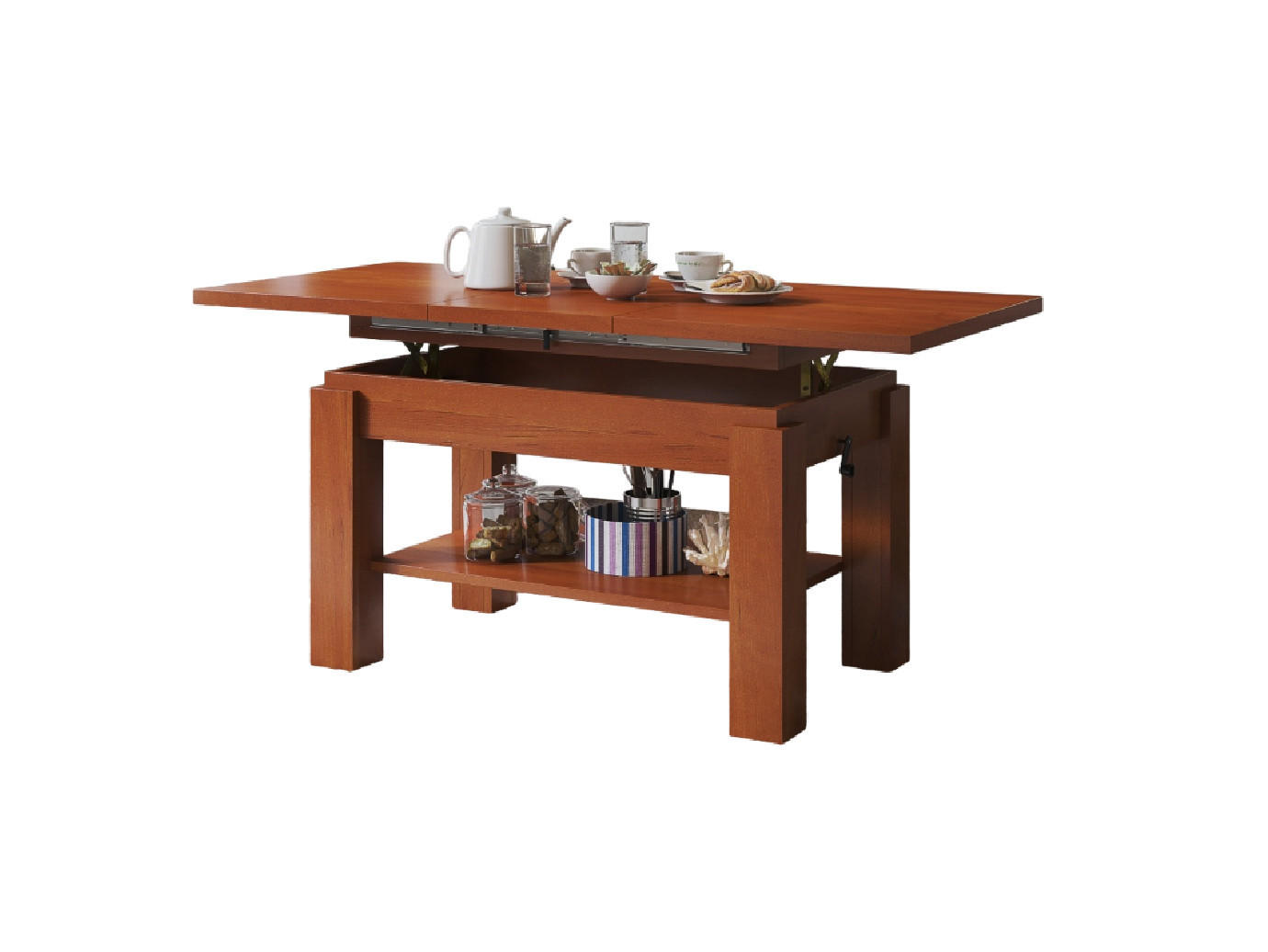 designimpex Couchtisch Kirschbaum 110x59x68 cm